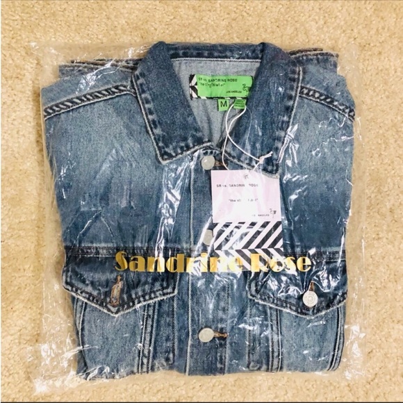 Free People X Sandrine Rose Oversized Denim Jacket In Indigo. NWT! Sz S & M - Picture 4 of 11